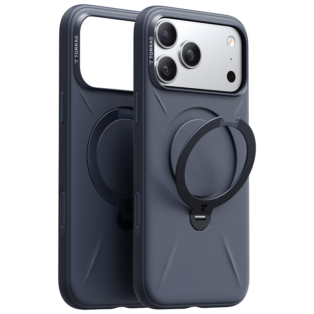 MagSafe Hülle für Apple iPhone 17 Pro, Torras, QPRO Silikon, Blau