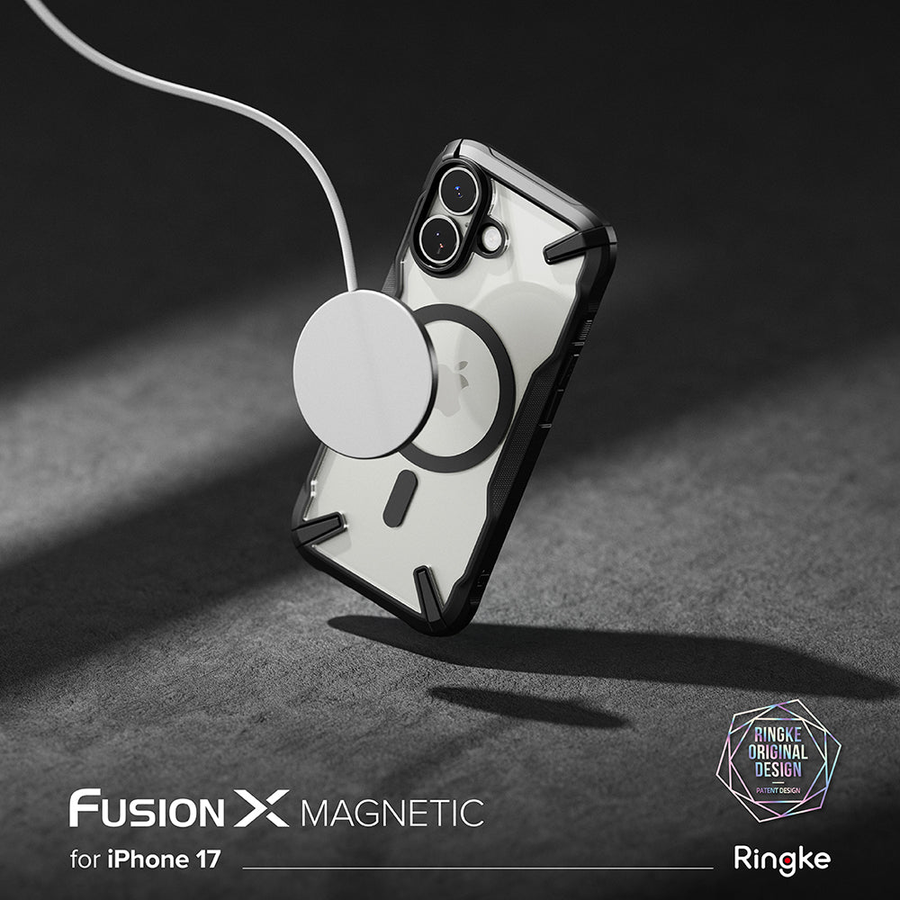 MagSafe Hülle für Apple iPhone 17, Ringke, Fusion X, Schwarz