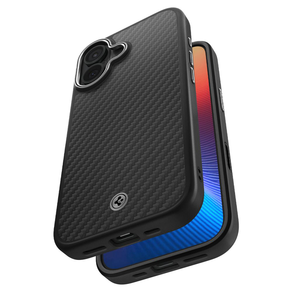 MagSafe Case for Apple iPhone 17, Spigen, Enzo Aramid T, Black Silver