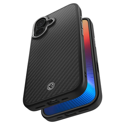 MagSafe Case for Apple iPhone 17, Spigen, Enzo Aramid T, Black Silver