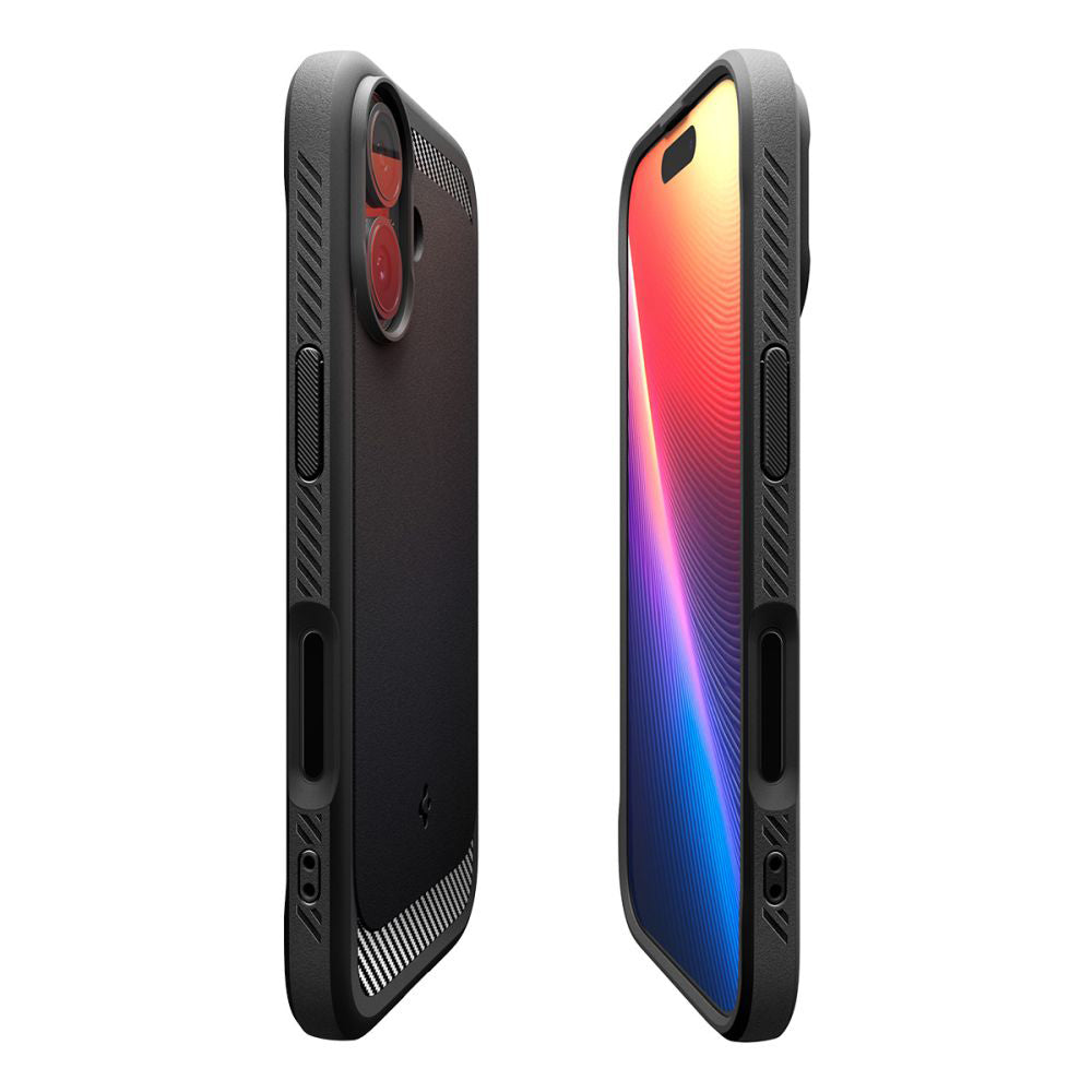 MagSafe Hülle für Apple iPhone 17, Spigen, Rugged Armor, Mattschwarz