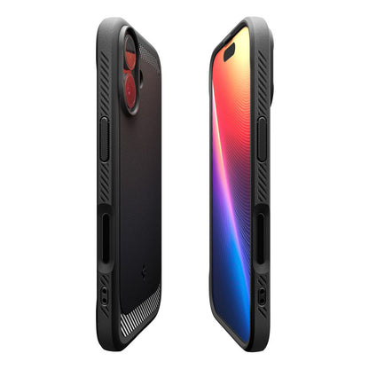 MagSafe Hülle für Apple iPhone 17, Spigen, Rugged Armor, Mattschwarz