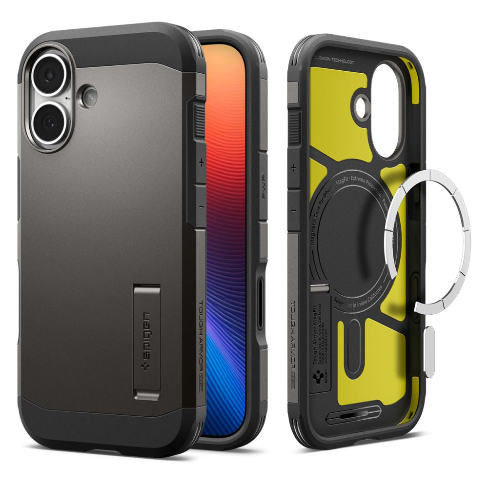 MagSafe Hülle für Apple iPhone 17, Spigen, Tough Armor T, Grau ACS10392