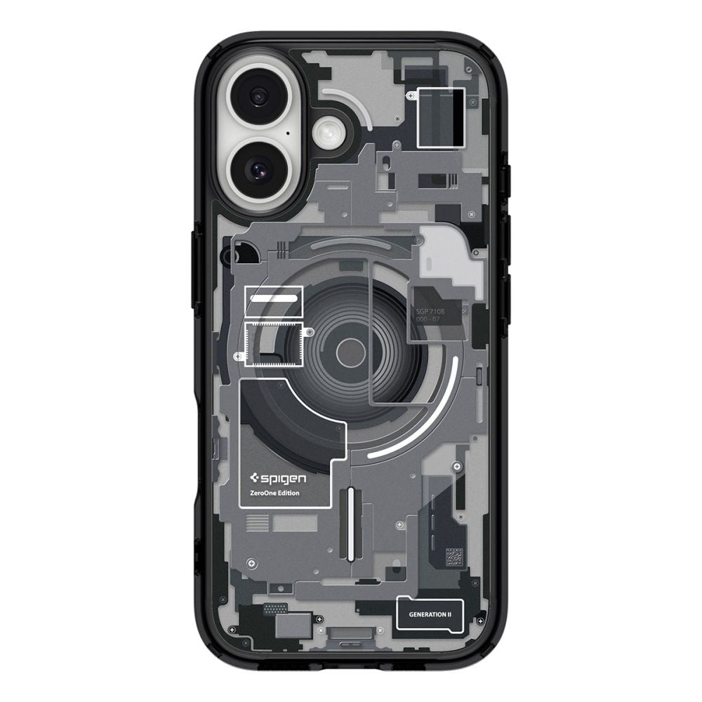 MagSafe Hülle für Apple iPhone 17, Spigen, Ultra Hybrid Zero One, Schwarz