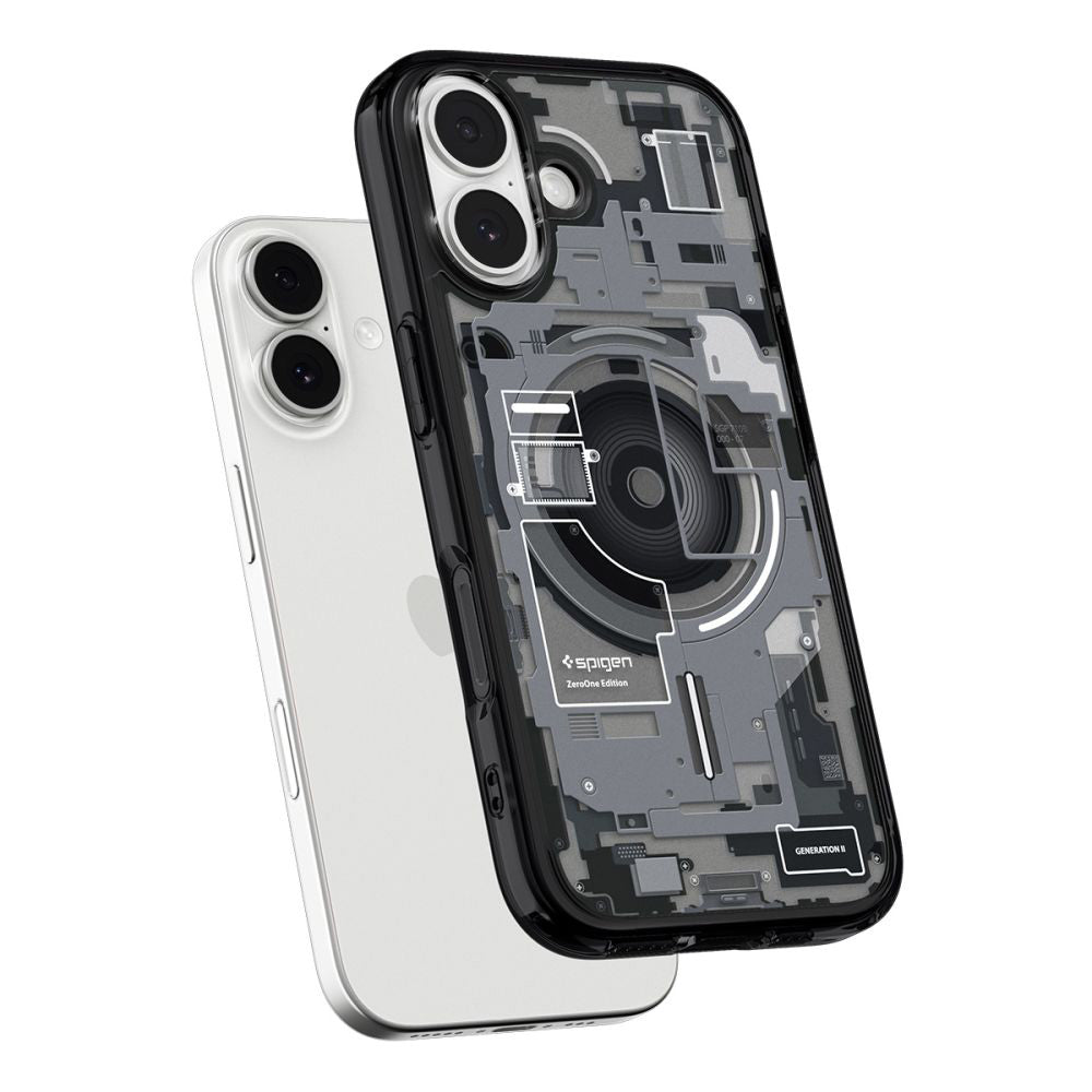 MagSafe Hülle für Apple iPhone 17, Spigen, Ultra Hybrid Zero One, Schwarz