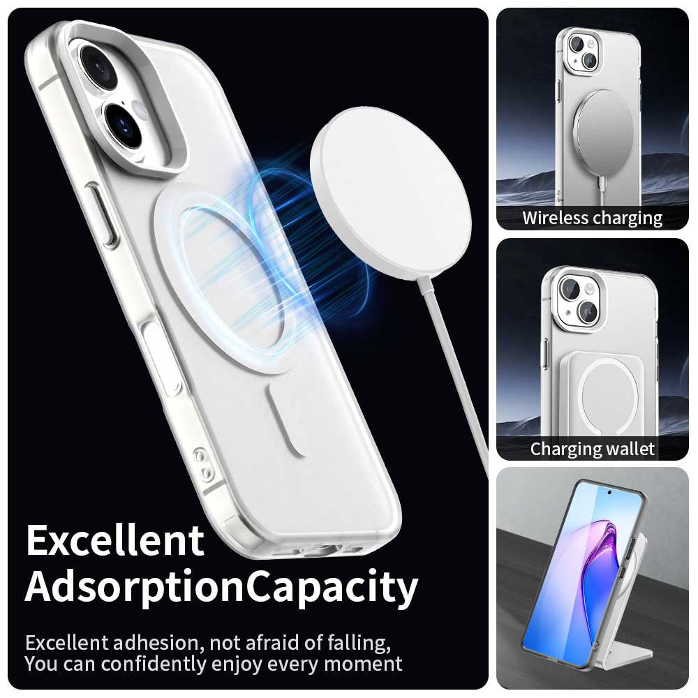 MagSafe Case for Apple iPhone 17, Techsuit, CandyCase, White