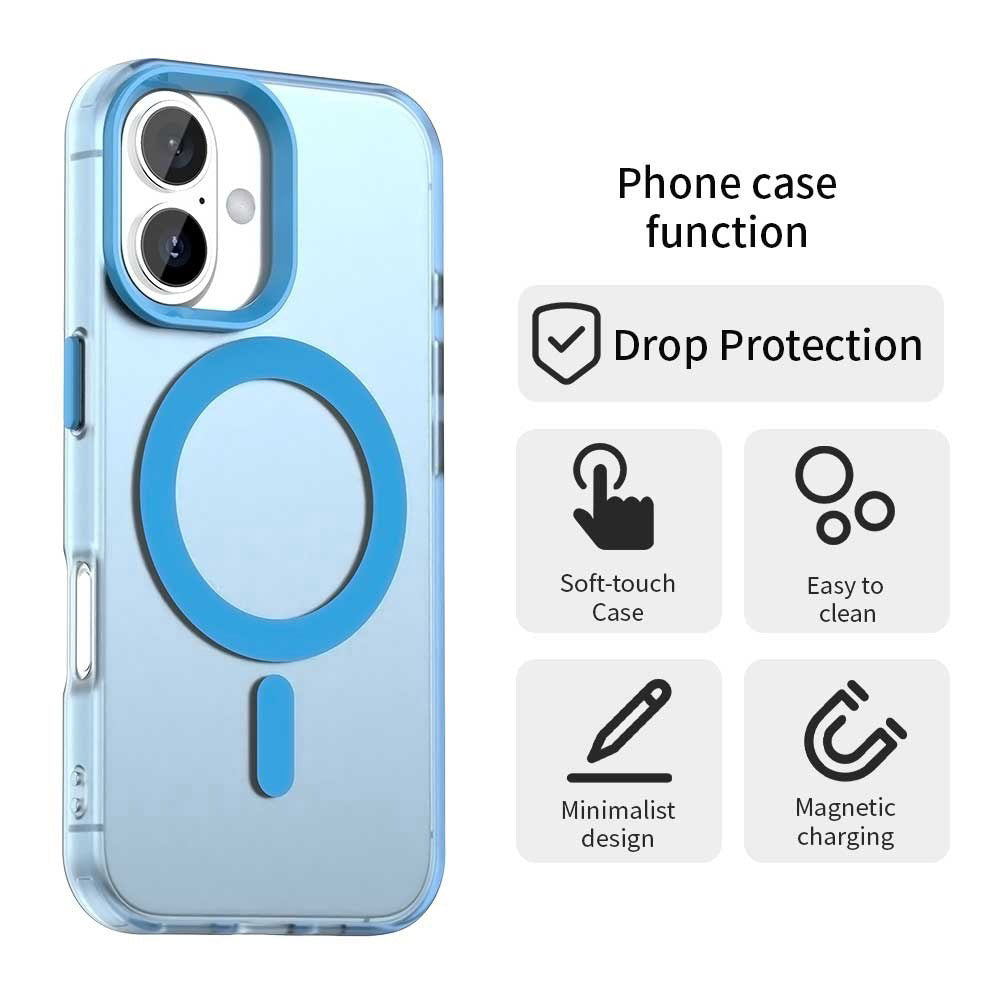 MagSafe Case for Apple iPhone 17, Techsuit, CandyCase, Blue