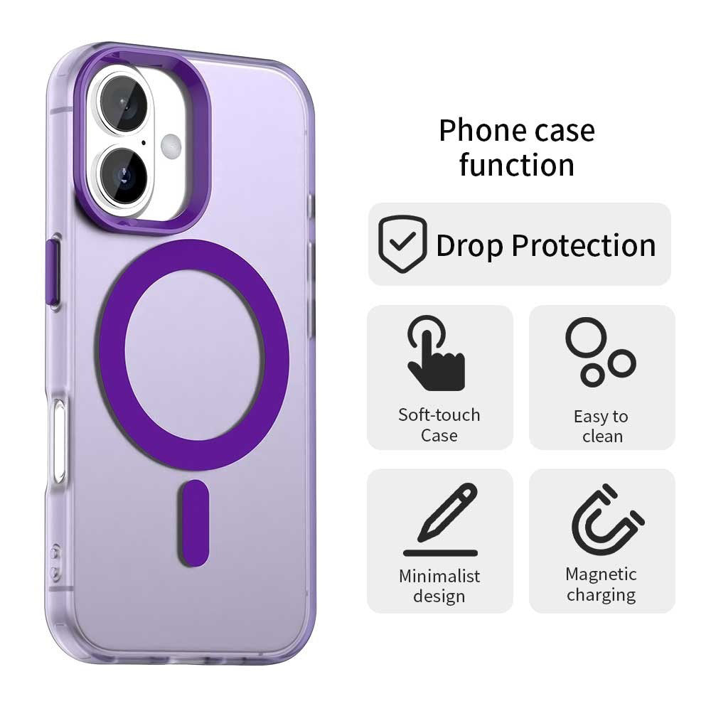 MagSafe Case for Apple iPhone 17, Techsuit, CandyCase, Purple