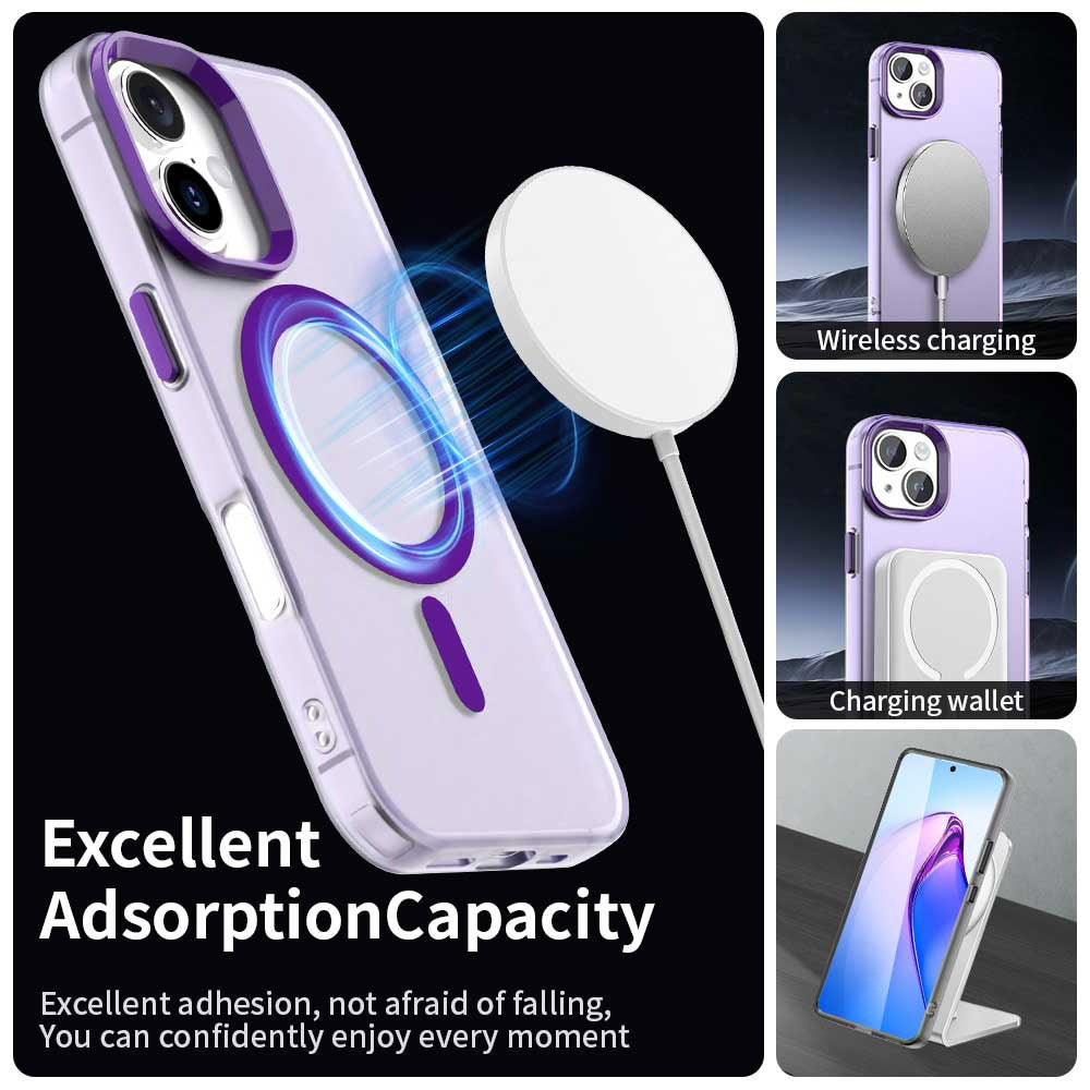 MagSafe Case for Apple iPhone 17, Techsuit, CandyCase, Purple