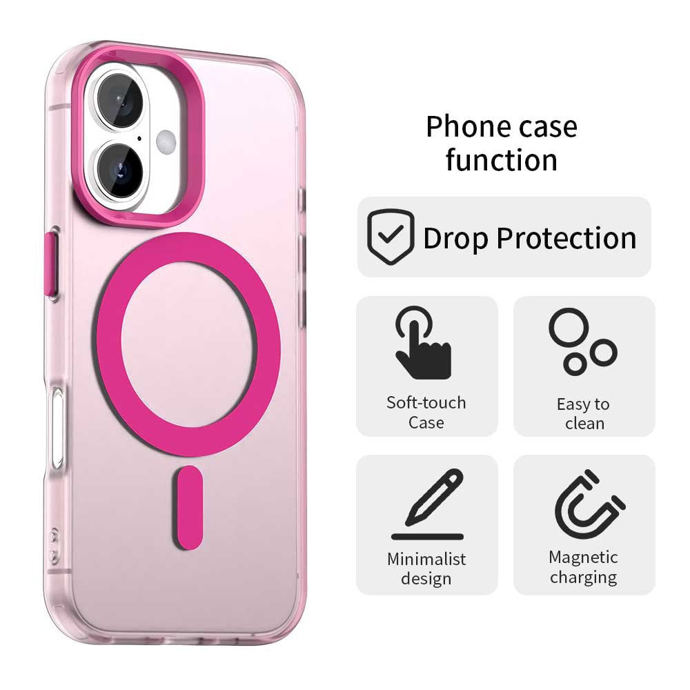 MagSafe Case for Apple iPhone 17, Techsuit, CandyCase, Pink