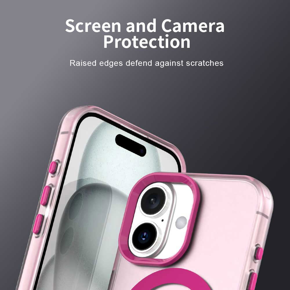 MagSafe Case for Apple iPhone 17, Techsuit, CandyCase, Pink