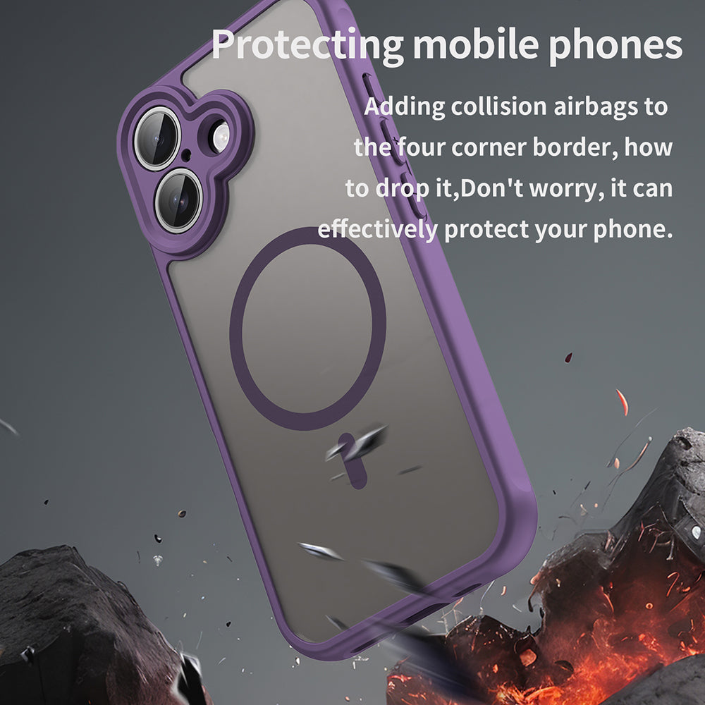 MagSafe Case for Apple iPhone 17, Techsuit, HaloFrost II, Purple