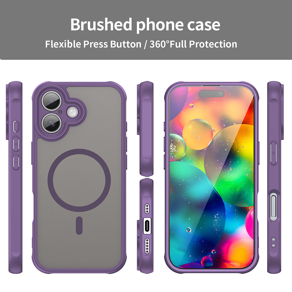 MagSafe Case for Apple iPhone 17, Techsuit, HaloFrost II, Purple
