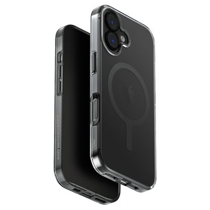 MagSafe-Hülle für Apple iPhone 17, UNIQ, Clario MagClick, Rauchgrau