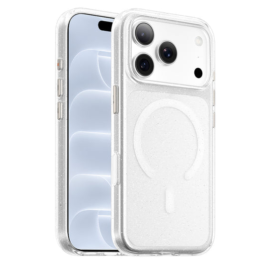 MagSafe-Hülle für Apple iPhone 18 Pro / 17 Pro, Blueo, Crystal Pro Anti-Drop Glitter, transparent