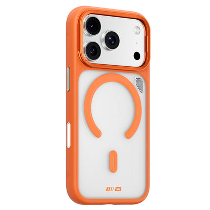 MagSafe-Hülle für Apple iPhone 18 Pro / 17 Pro, Blueo, Heat Dissipation Stand, transparent satiniert in Orange