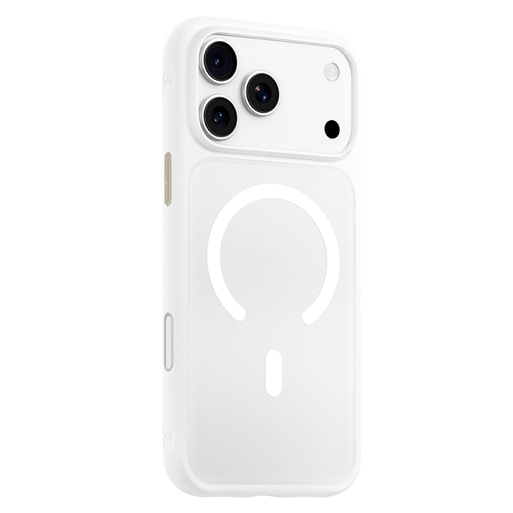 MagSafe-Hülle für Apple iPhone 18 Pro / 17 Pro, Blueo, hautfreundlich und stoßfest, Satinweiß