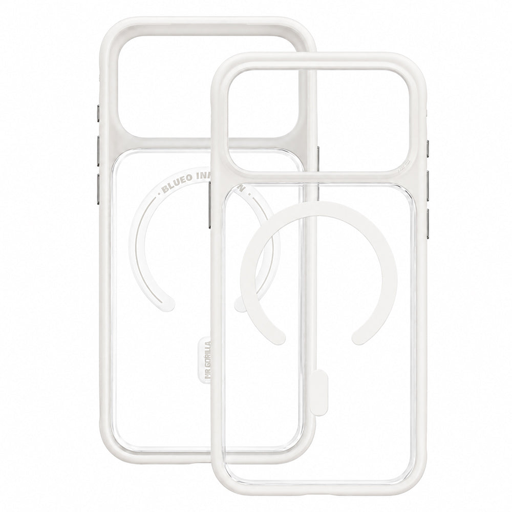 MagSafe-Hülle für Apple iPhone 18 Pro / 17 Pro, Blueo, hautfreundlich und stoßfest, Satinweiß