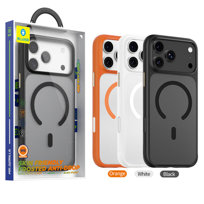 MagSafe-Hülle für Apple iPhone 18 Pro / 17 Pro, Blueo, hautfreundlich und stoßfest, Satinweiß