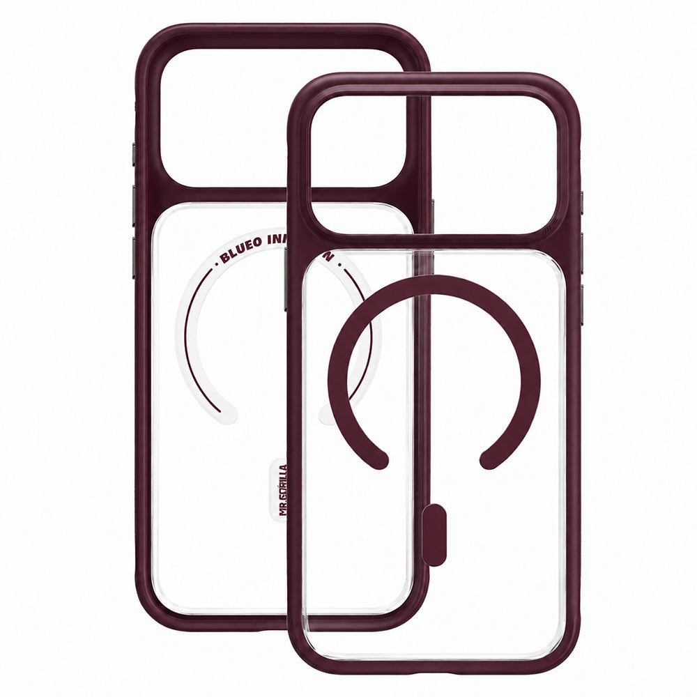 MagSafe Case for Apple iPhone 18 Pro / 17 Pro, Blueo, Skin-Friendly Anti-Drop, Satin Burgundy