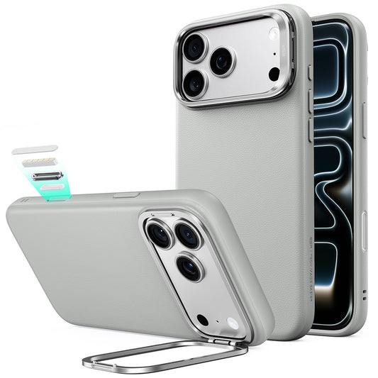 MagSafe-Hülle für Apple iPhone 18 Pro / 17 Pro, ESR, Atelier mit Ständer, Grau