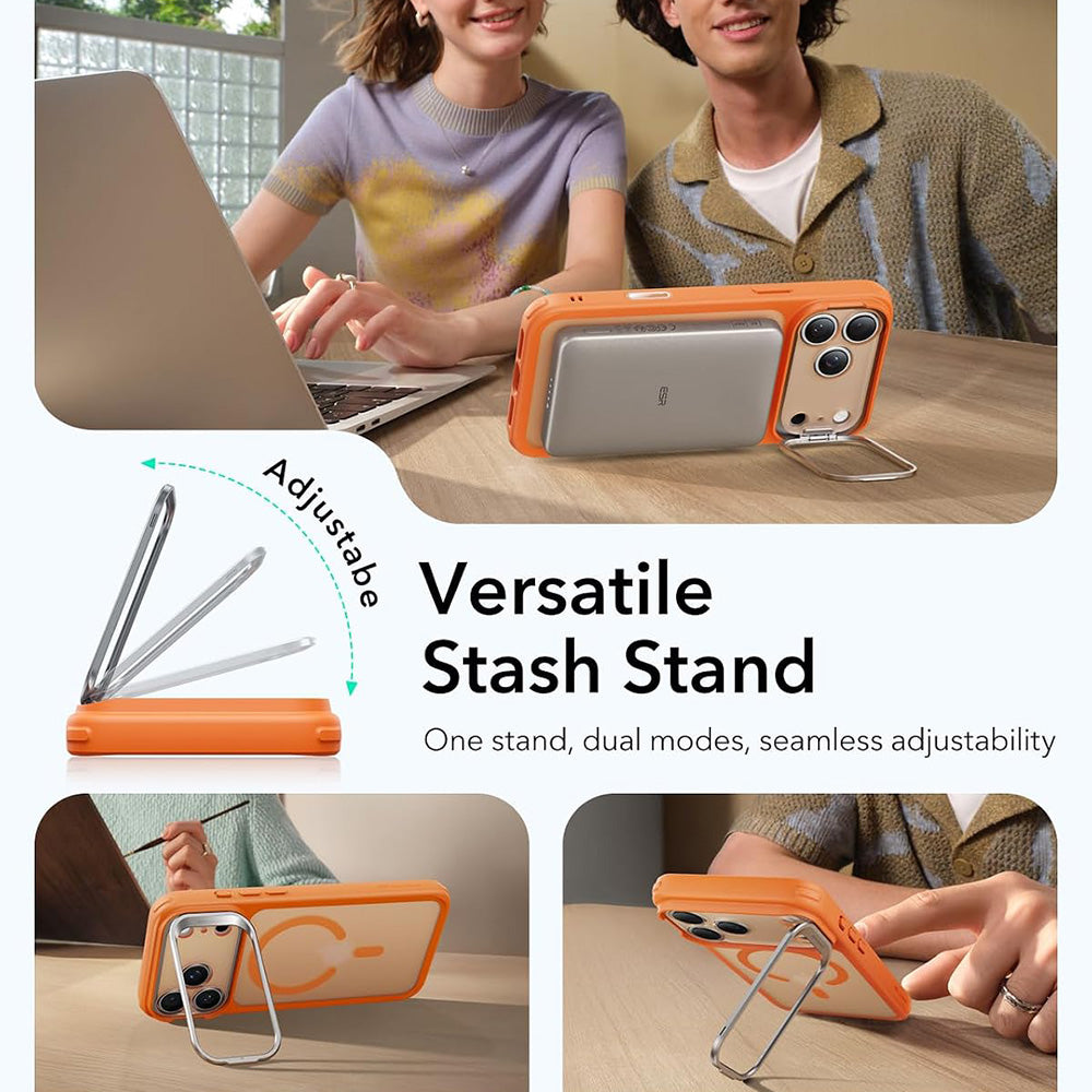 MagSafe-Hülle für Apple iPhone 18 Pro / 17 Pro, ESR, Classic Hybrid Kickstand, Satin Orange
