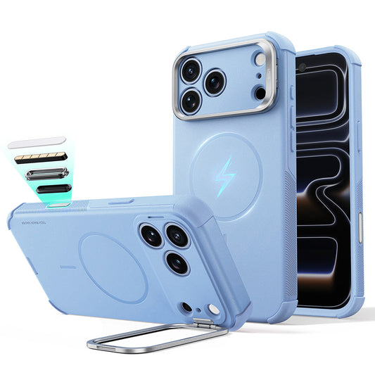 MagSafe-Hülle für Apple iPhone 18 Pro / 17 Pro, ESR, Cyber Armor Kickstand, Blau