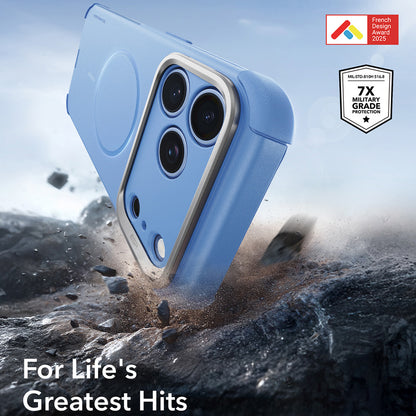 MagSafe Case for Apple iPhone 18 Pro / 17 Pro, ESR, Cyber Armor Kickstand, Blue