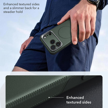 MagSafe Case for Apple iPhone 18 Pro / 17 Pro, ESR, Cyber Armor Kickstand, Green