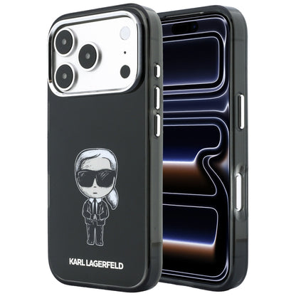 MagSafe-Hülle für Apple iPhone 18 Pro / 17 Pro, Karl Lagerfeld, HC IML Ikonik Sketch Print, Schwarz
