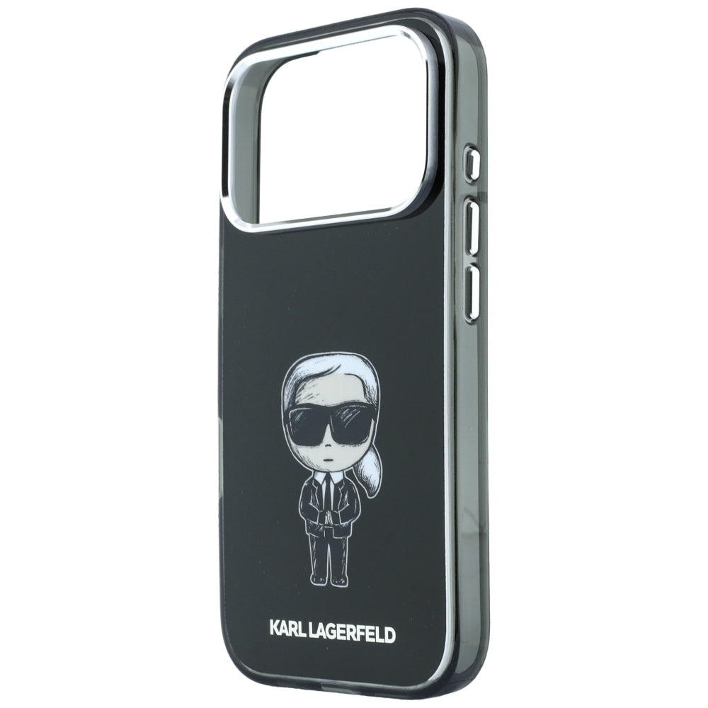 MagSafe-Hülle für Apple iPhone 18 Pro / 17 Pro, Karl Lagerfeld, HC IML Ikonik Sketch Print, Schwarz