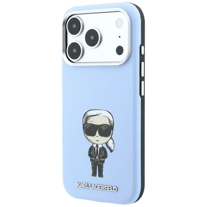 MagSafe-Hülle für Apple iPhone 18 Pro / 17 Pro, Karl Lagerfeld, Ikonik Sketch, Blau