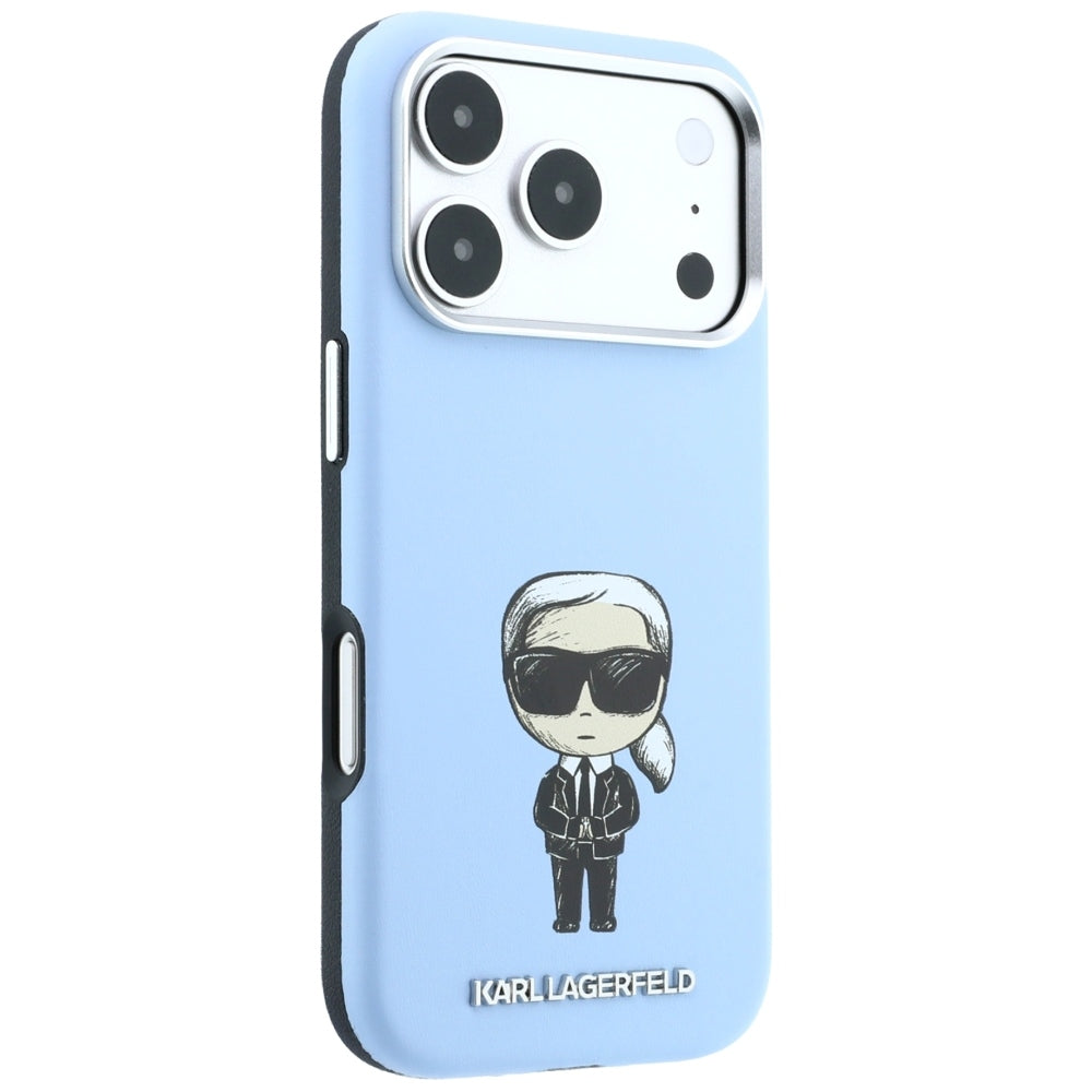 MagSafe-Hülle für Apple iPhone 18 Pro / 17 Pro, Karl Lagerfeld, Ikonik Sketch, Blau