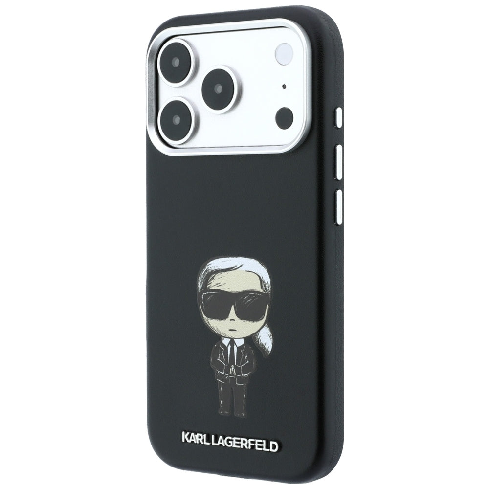 MagSafe-Hülle für Apple iPhone 18 Pro / 17 Pro, Karl Lagerfeld, Ikonik Sketch, Schwarz