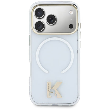 MagSafe-Hülle für Apple iPhone 18 Pro / 17 Pro, Karl Lagerfeld, IML Karl Head Logo, transparent