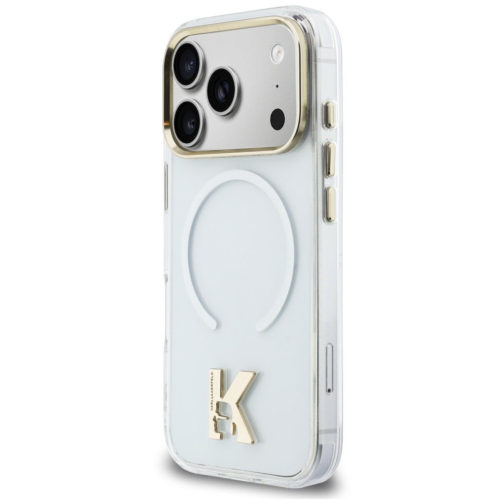 MagSafe-Hülle für Apple iPhone 18 Pro / 17 Pro, Karl Lagerfeld, IML Karl Head Logo, transparent