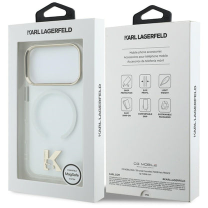 MagSafe-Hülle für Apple iPhone 18 Pro / 17 Pro, Karl Lagerfeld, IML Karl Head Logo, transparent