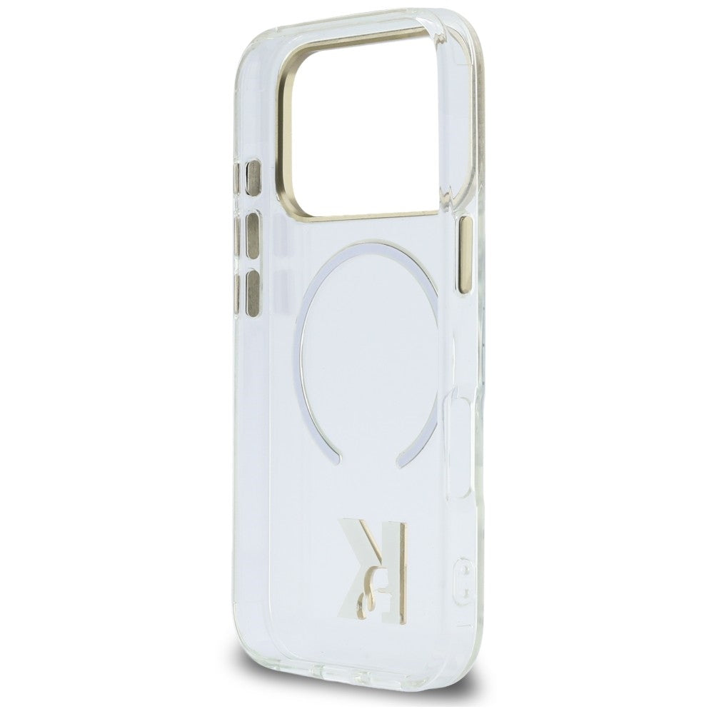 MagSafe-Hülle für Apple iPhone 18 Pro / 17 Pro, Karl Lagerfeld, IML Karl Head Logo, transparent