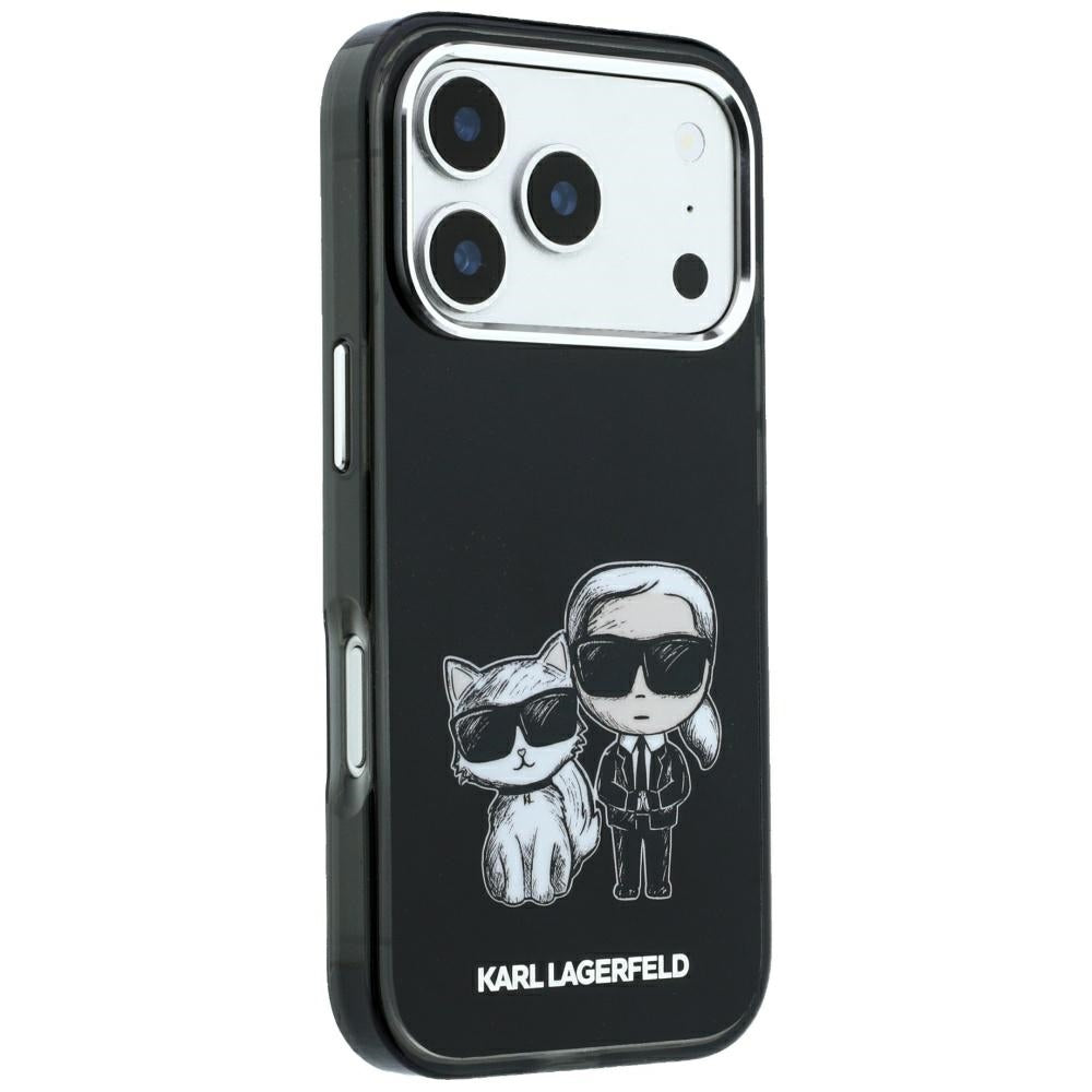 MagSafe-Hülle für Apple iPhone 18 Pro / 17 Pro, Karl Lagerfeld, KC Bodies Sketch, Schwarz
