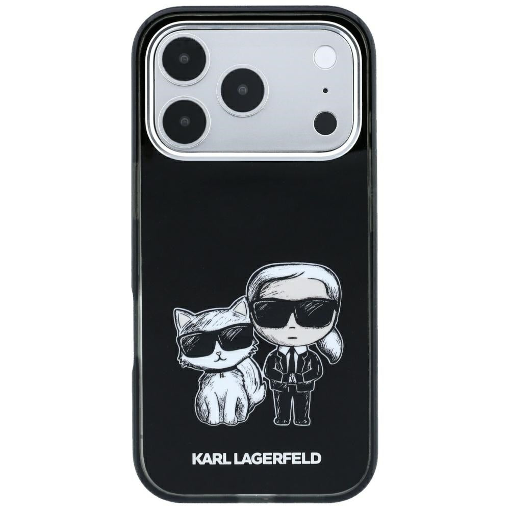 MagSafe-Hülle für Apple iPhone 18 Pro / 17 Pro, Karl Lagerfeld, KC Bodies Sketch, Schwarz