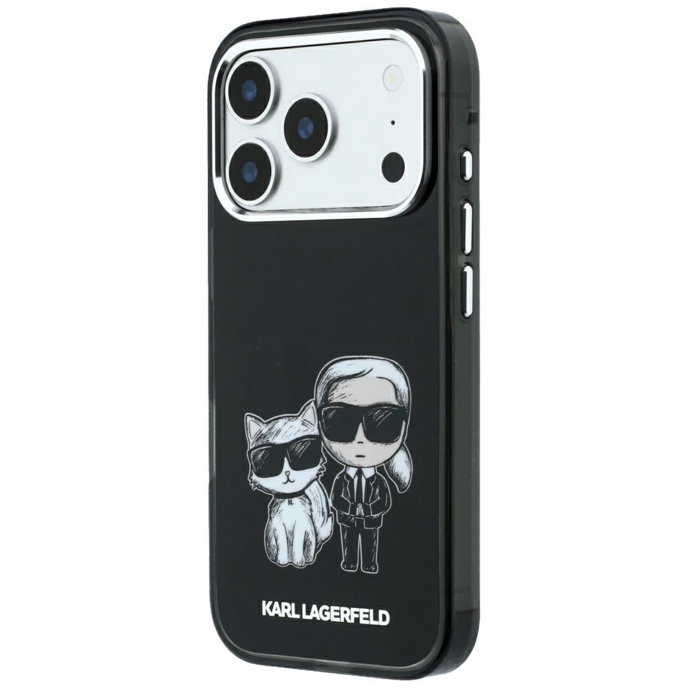 MagSafe-Hülle für Apple iPhone 18 Pro / 17 Pro, Karl Lagerfeld, KC Bodies Sketch, Schwarz