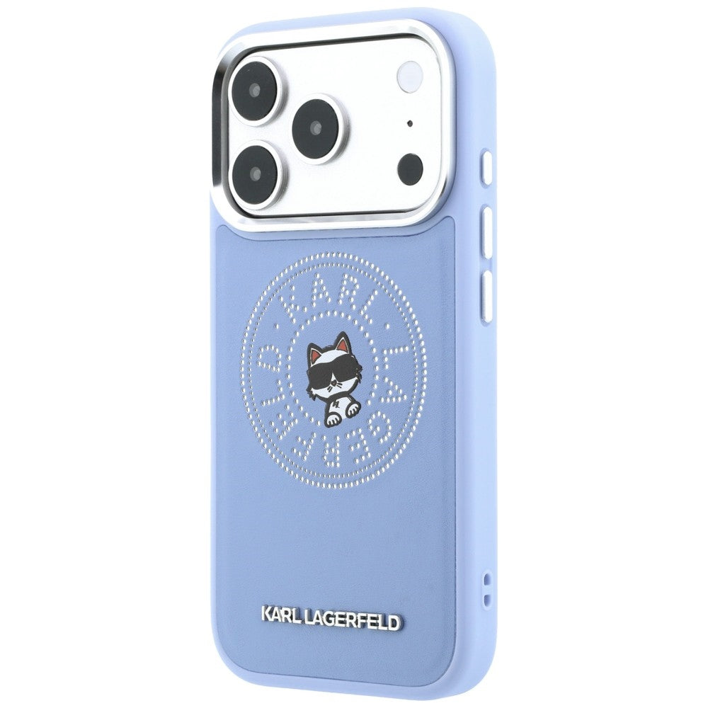MagSafe Case for Apple iPhone 18 Pro / 17 Pro, Karl Lagerfeld, Point and Choupette Sketch, Blue