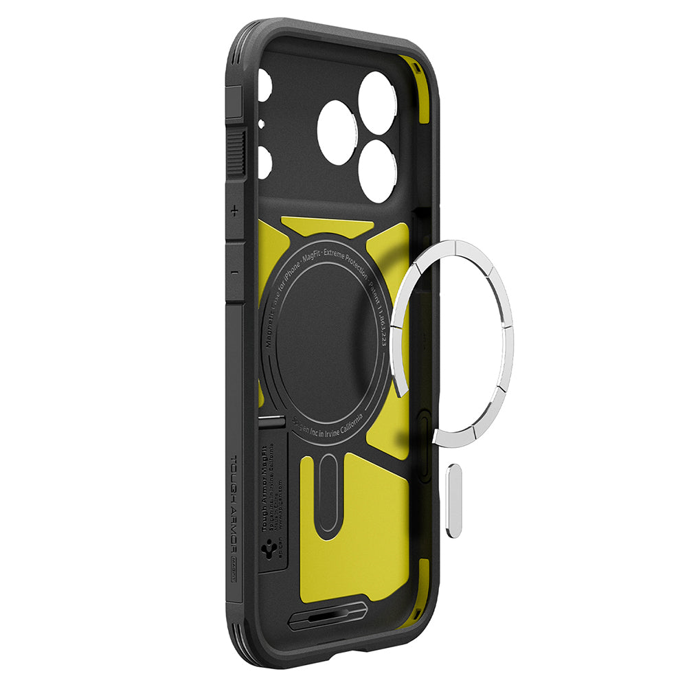 MagSafe-Hülle für Apple iPhone 18 Pro / 17 Pro, Spigen, Tough Armor T, Schwarz ACS12173