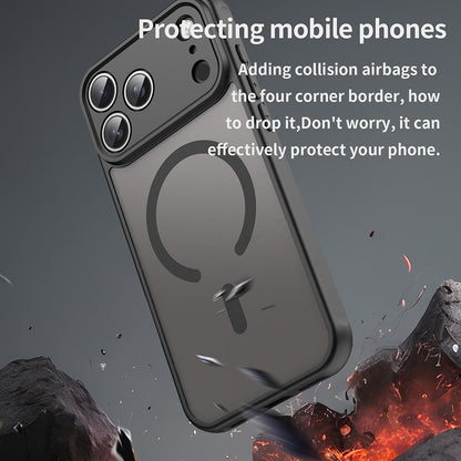 MagSafe-Hülle für Apple iPhone 18 Pro / 17 Pro, Techsuit, HaloFrost II, Schwarz