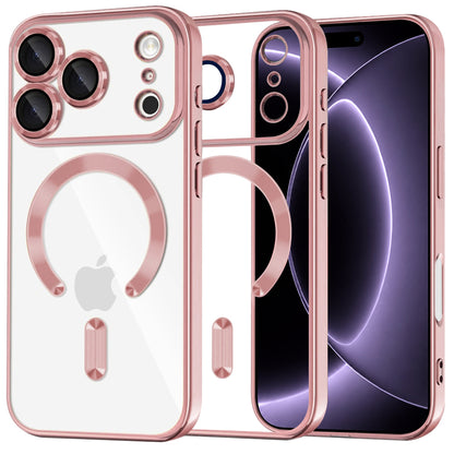 MagSafe-Hülle für Apple iPhone 18 Pro / 17 Pro, Techsuit, Luxury Crystal, Rosa