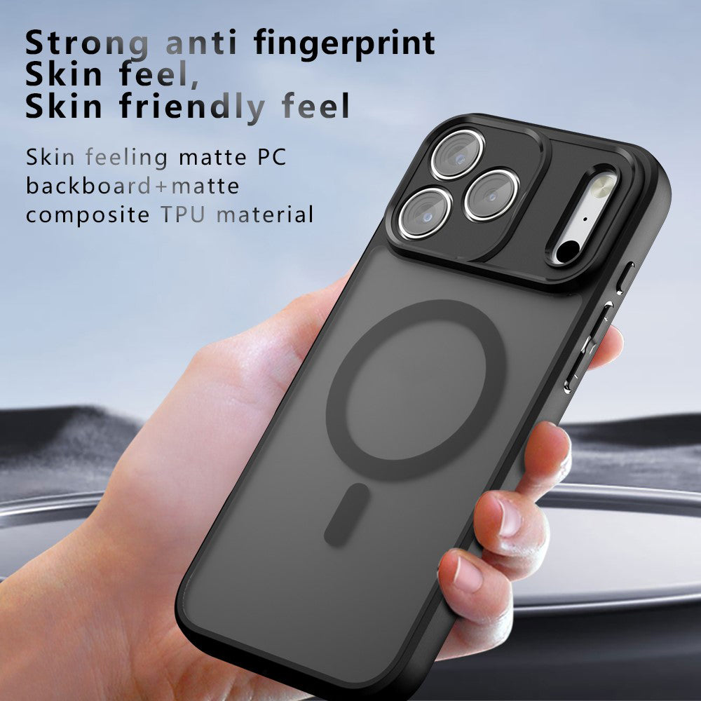 MagSafe-Hülle für Apple iPhone 18 Pro / 17 Pro, Techsuit, PureFrost, Satin Schwarz