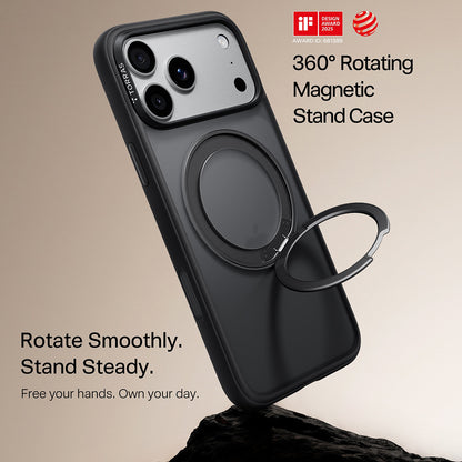 MagSafe Case for Apple iPhone 18 Pro / 17 Pro, Torras, Ostand O1 Guardian, Black