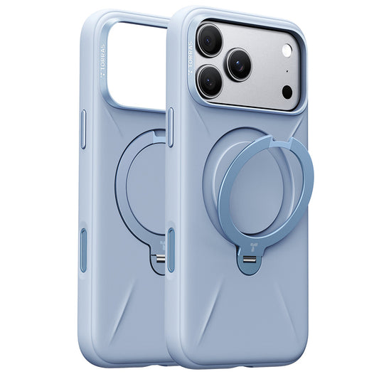MagSafe-Hülle für Apple iPhone 18 Pro / 17 Pro, Torras, QPRO Silikon, Blau