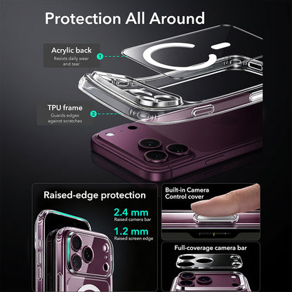 MagSafe Case for Apple iPhone 18 Pro, ESR, Classic Hybrid, Transparent