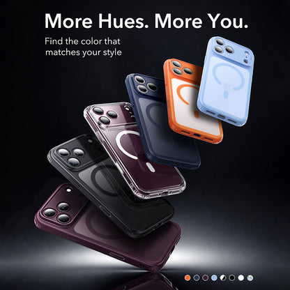 MagSafe Case for Apple iPhone 18 Pro, ESR, Classic Hybrid, Dark Satin Burgundy